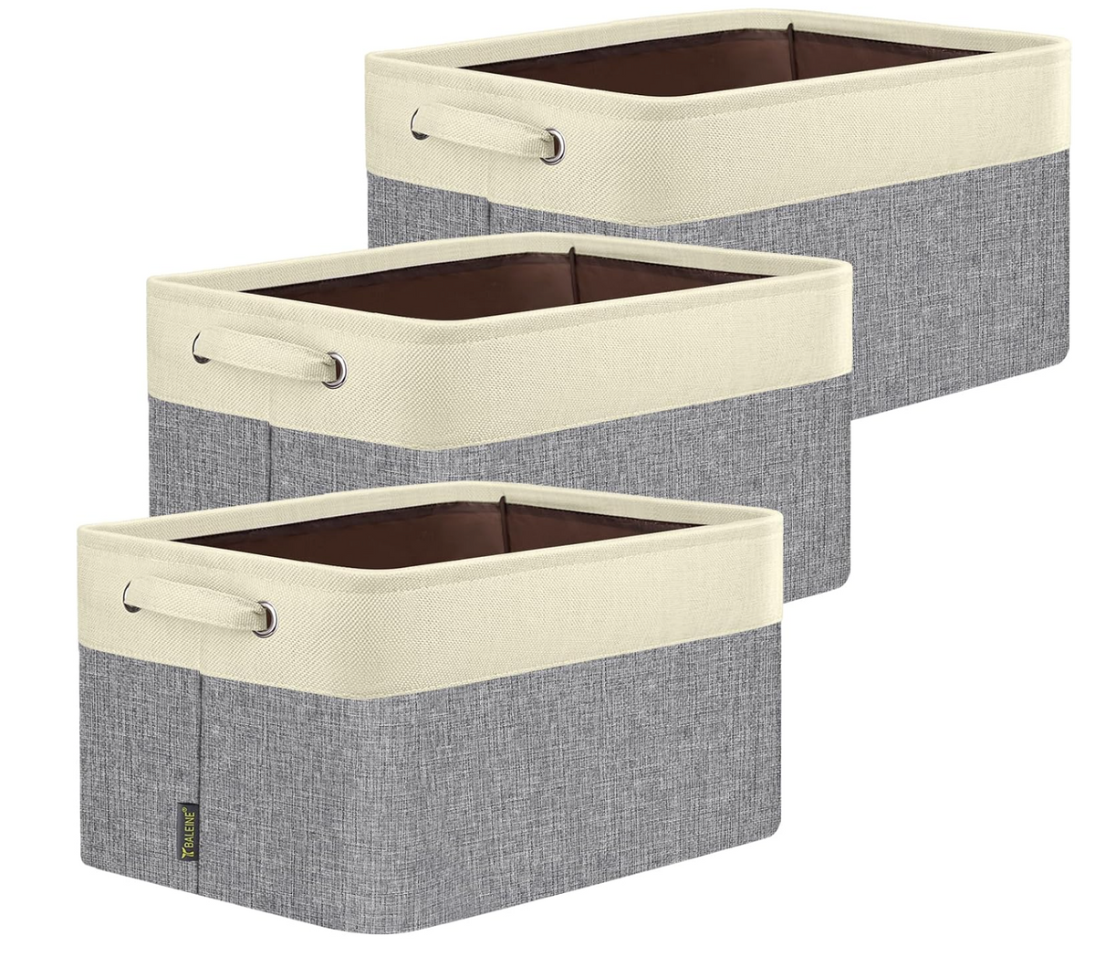 3 Pack Fabric Closet Storage Bins